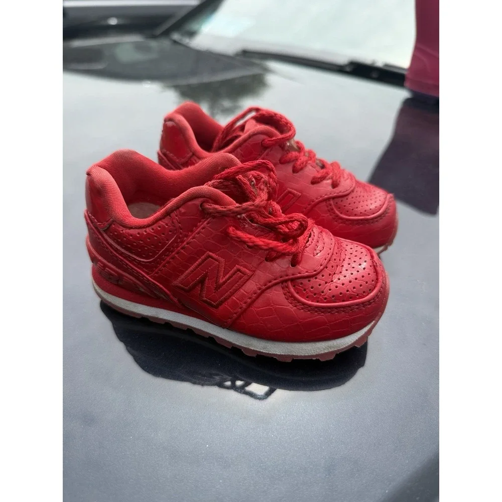 New Balance Toddler Sneakers Red Size 5 US Kids Shoes IC574S2